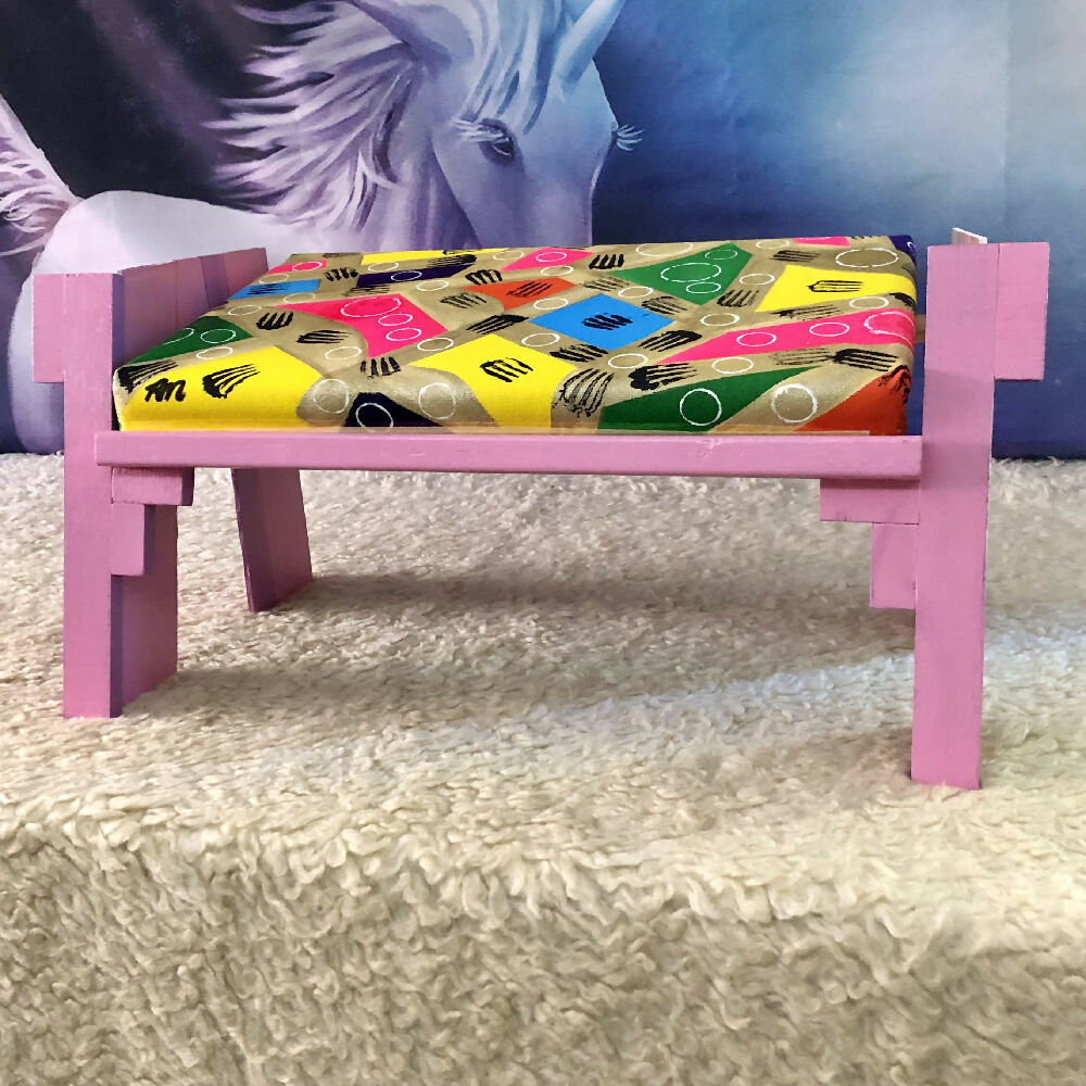 Wellness Stool 5 - Wooden Yoga Meditation Stool handmade