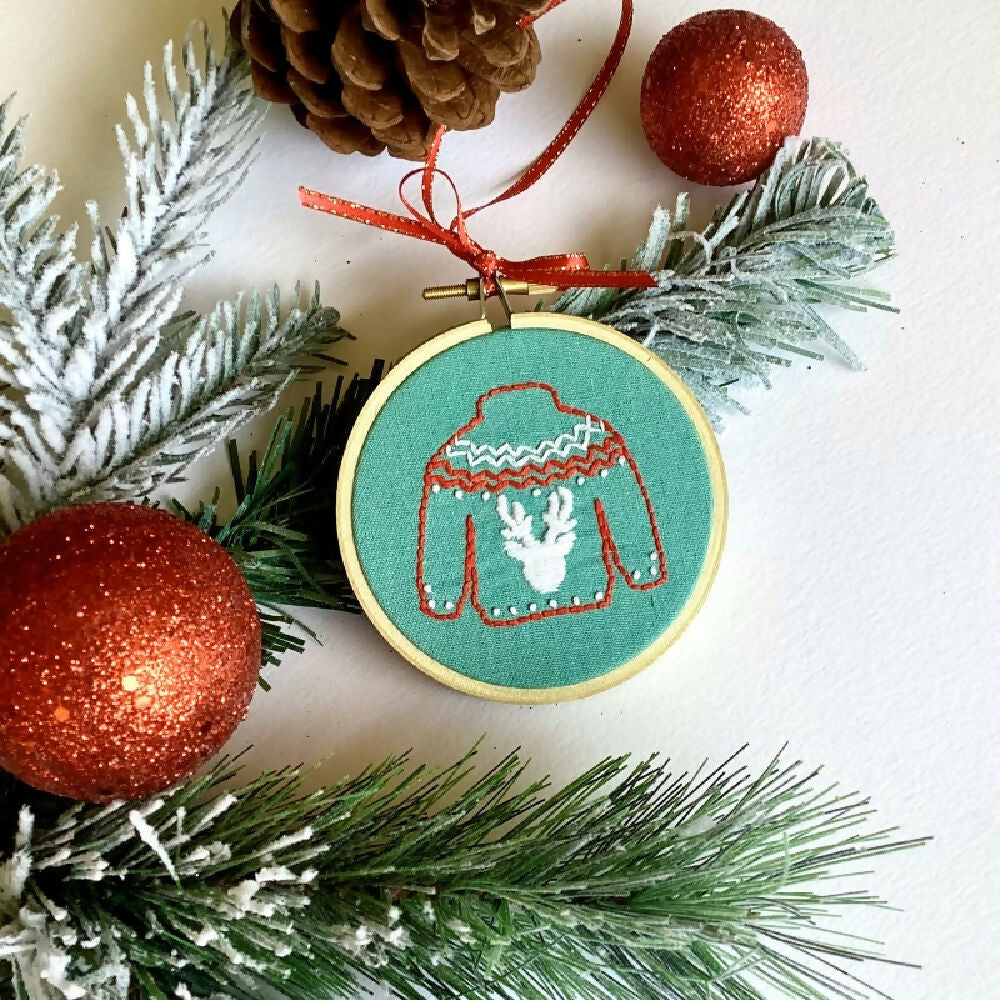 Christmas Jumper Embroidery Kit