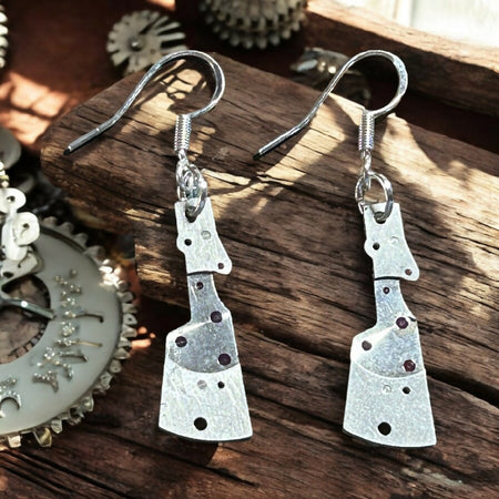 Steampunk watch movement parts earrings