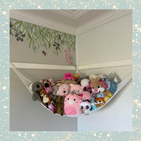 Crochet Toy Hammock – Handmade Storage for Soft Toys & Plushies