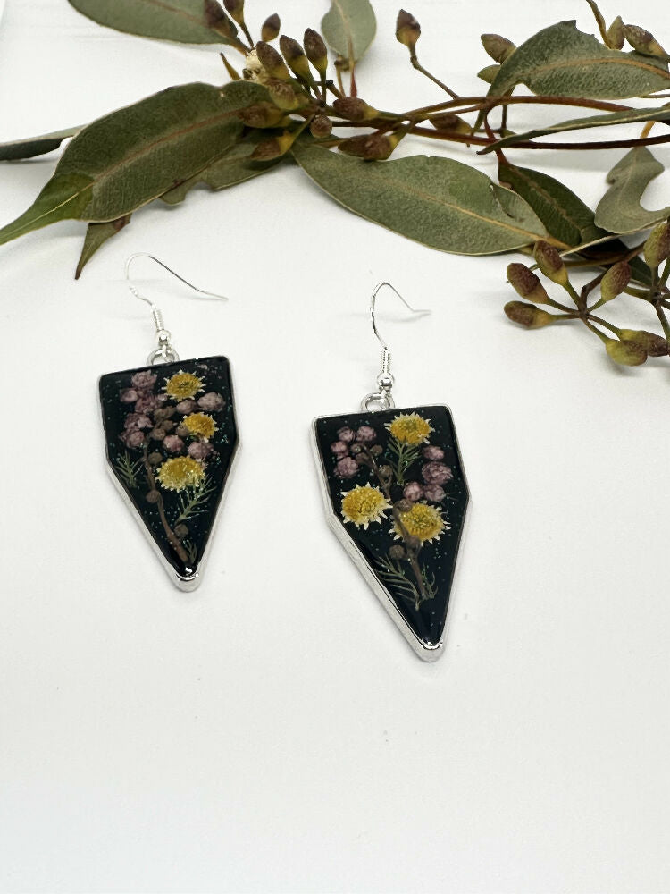 Australian Handmade Flower Resin Earrings