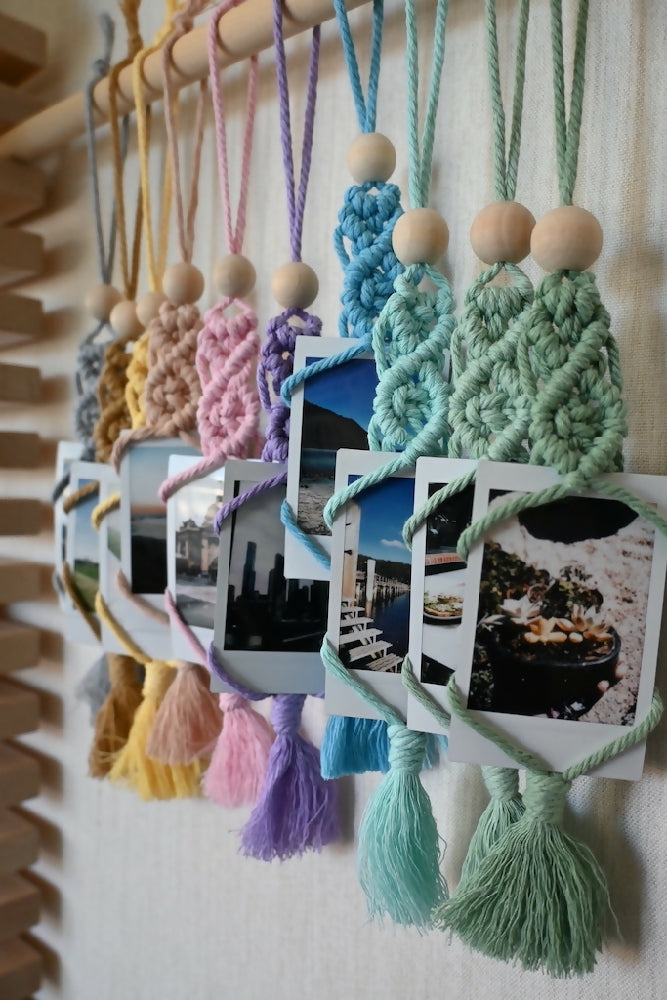 Macrame Polaroid/Instax/ Mini Photo Hanger