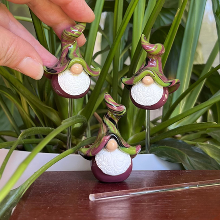 Whimsical gnome trio - Axl, Brodrick & Elvis