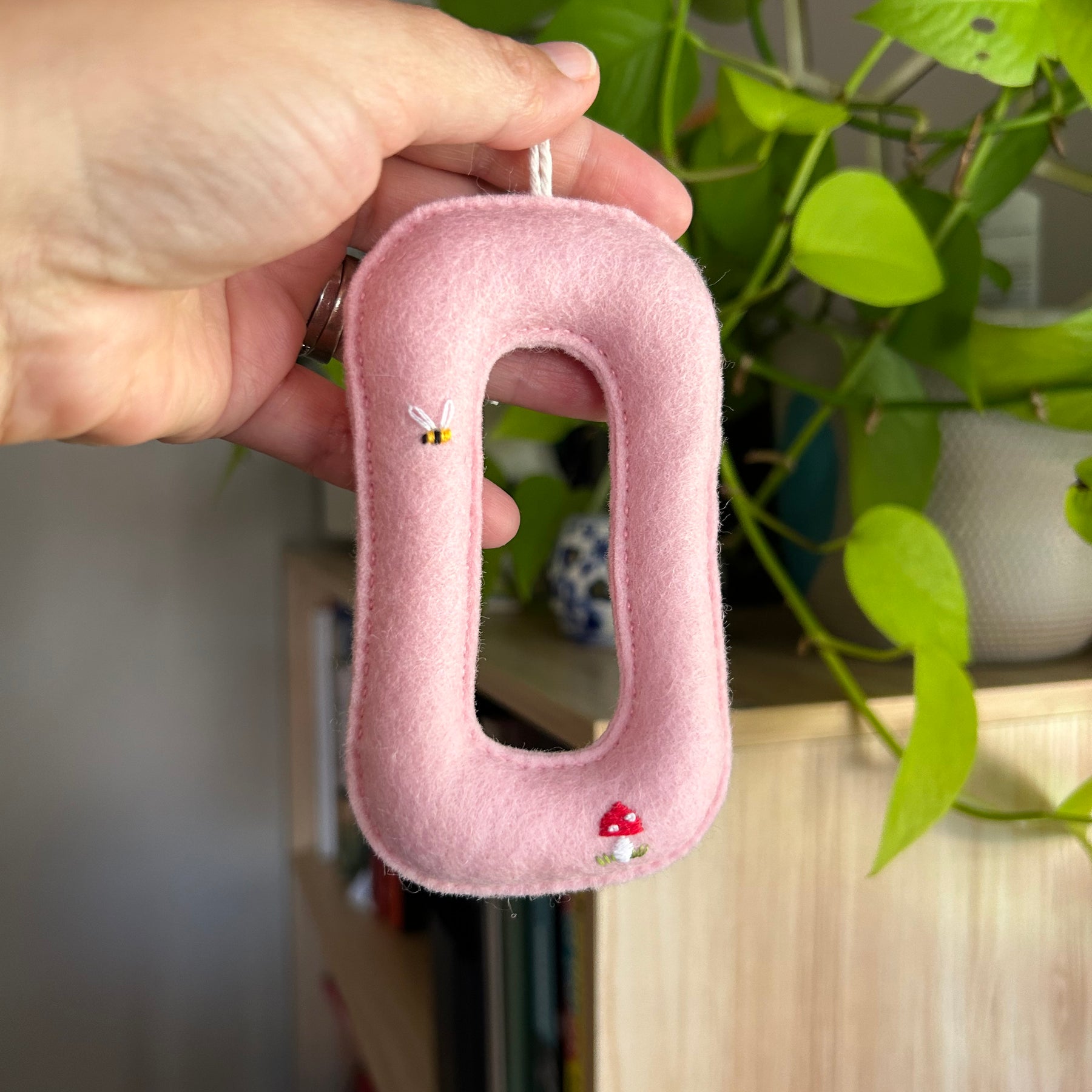 Embroidered Felt Alphabet Letters, initial, Heirloom Keepsake