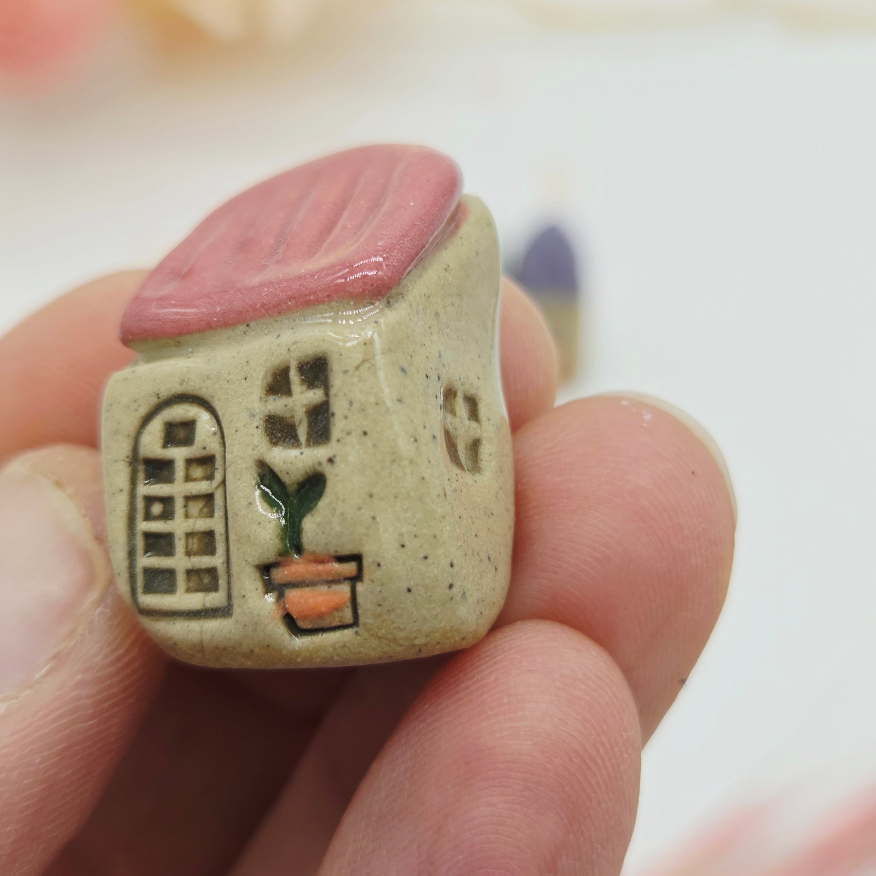 Tiny Ceramic Village - Fern Cottages