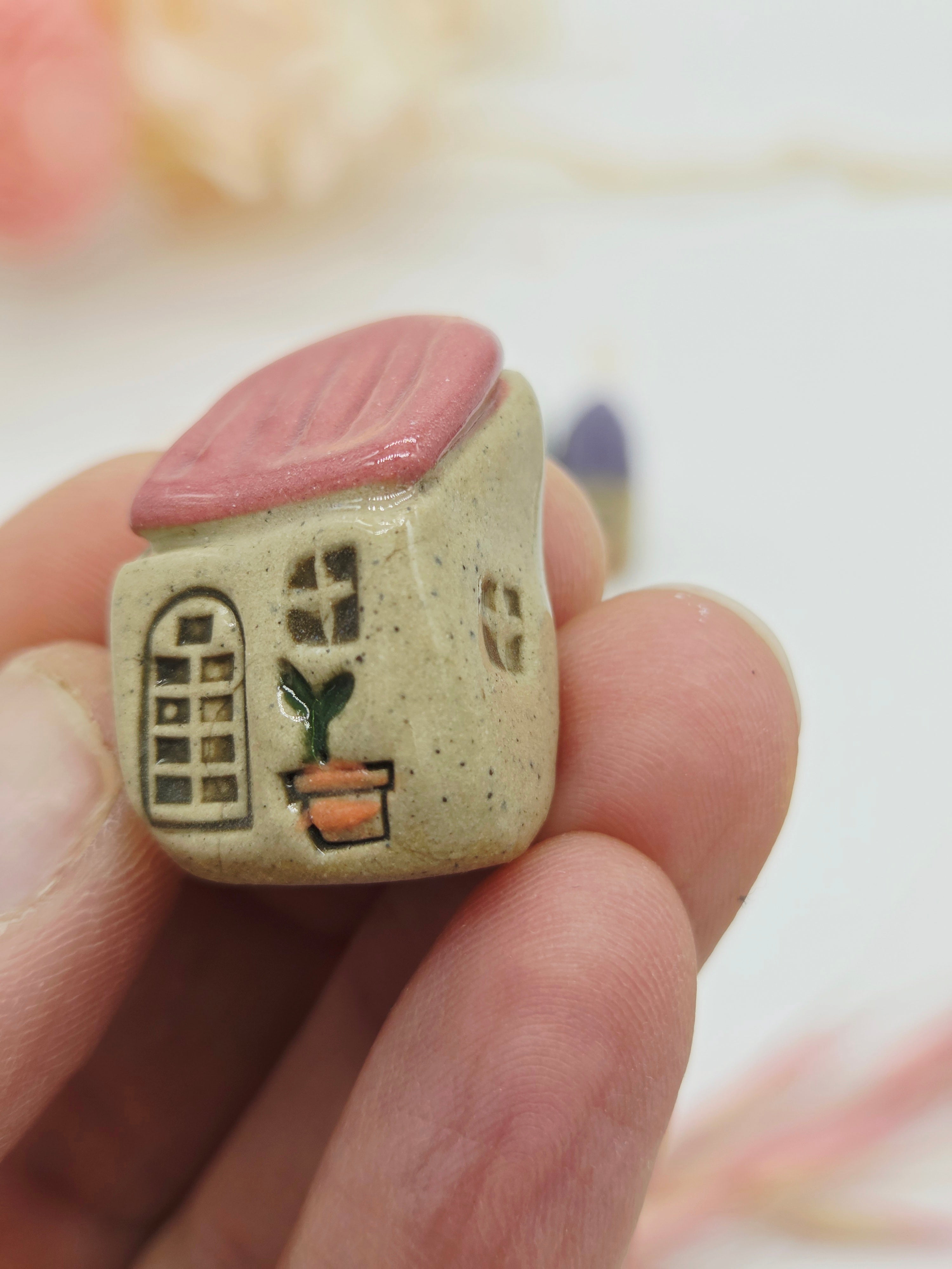 Tiny Ceramic Village - Fern Cottages