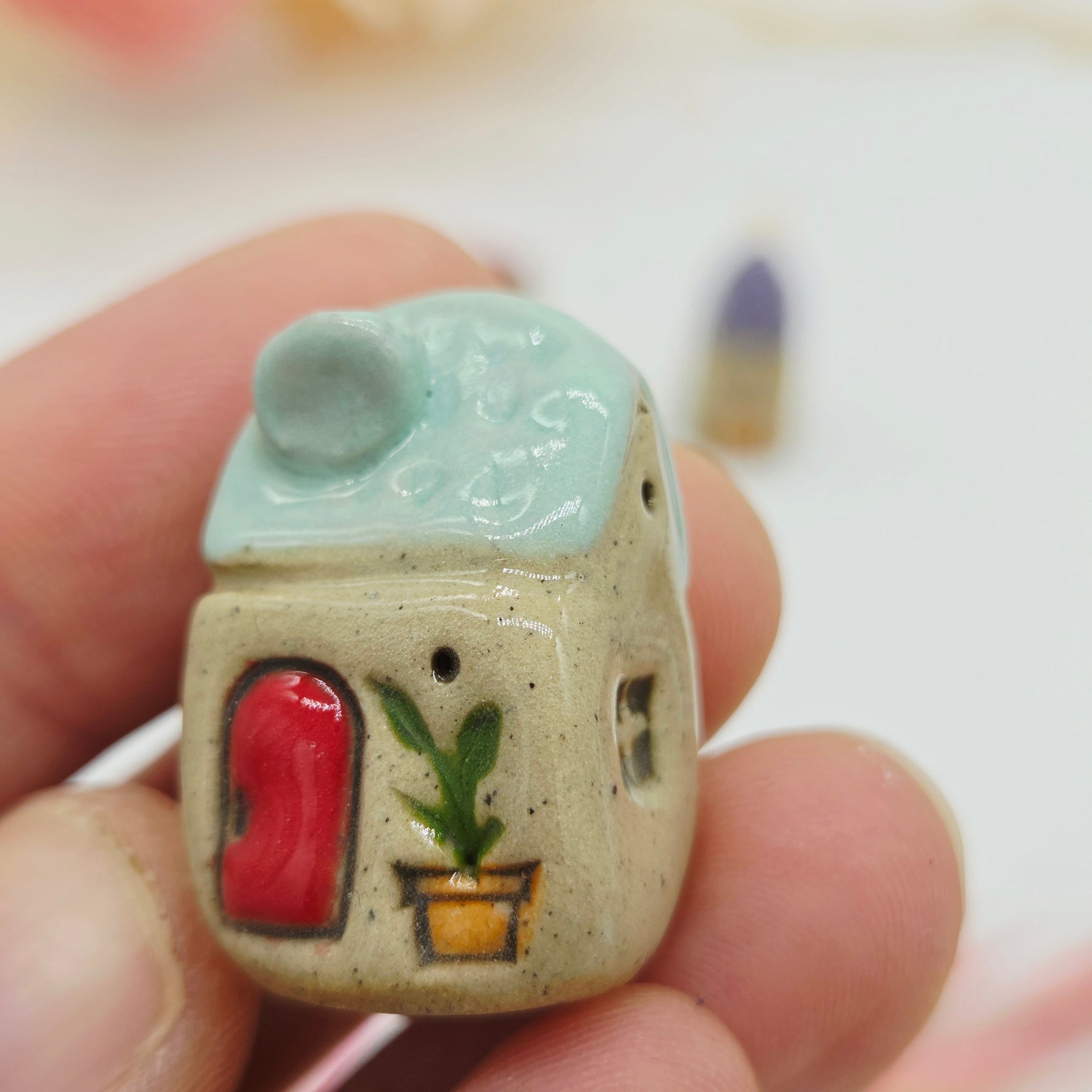 Tiny Ceramic Village - Fern Cottages