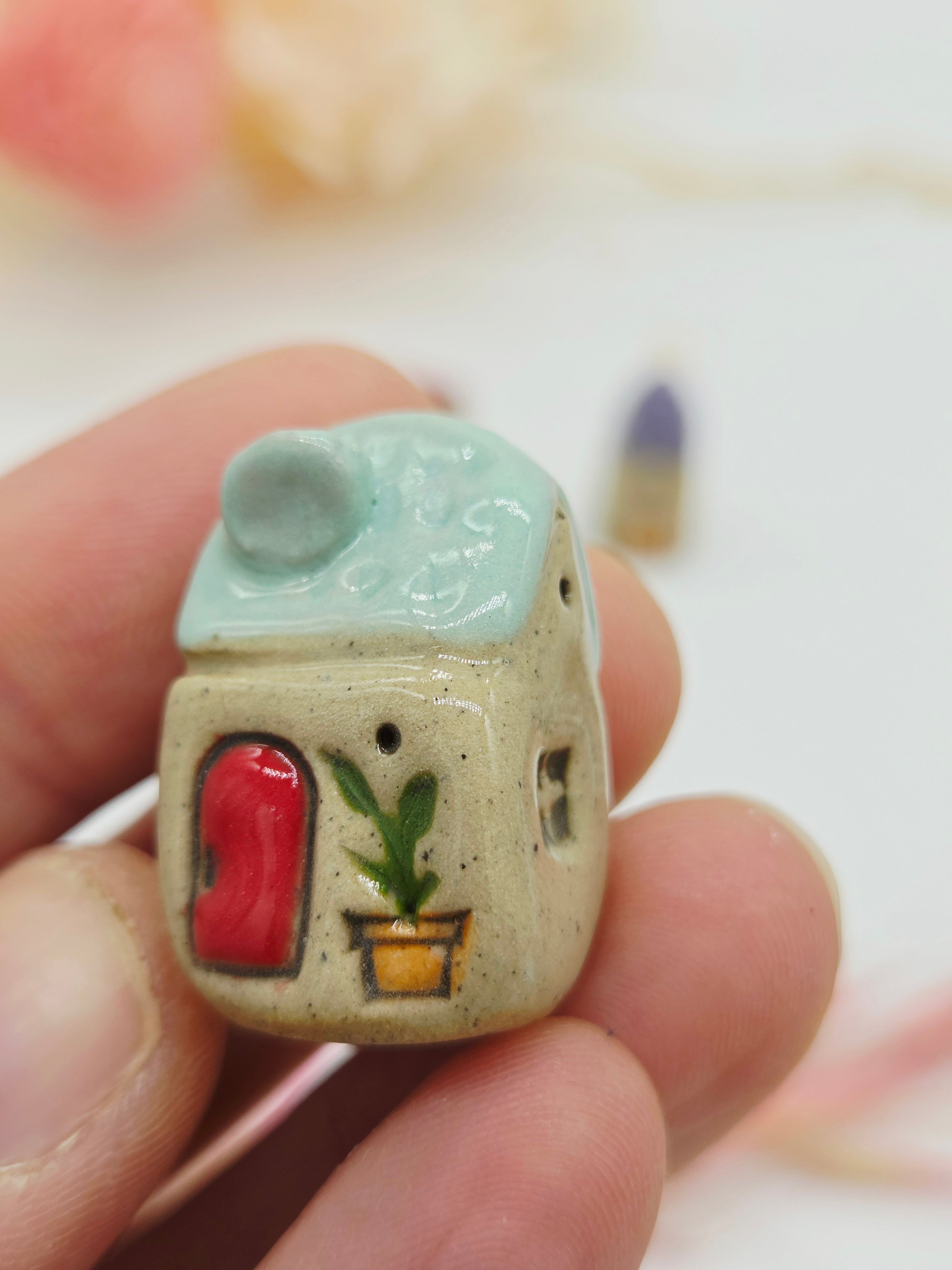 Tiny Ceramic Village - Fern Cottages