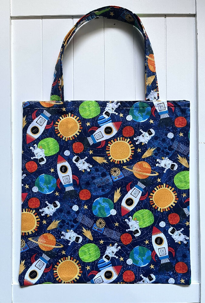 Outer space library/shopping bag