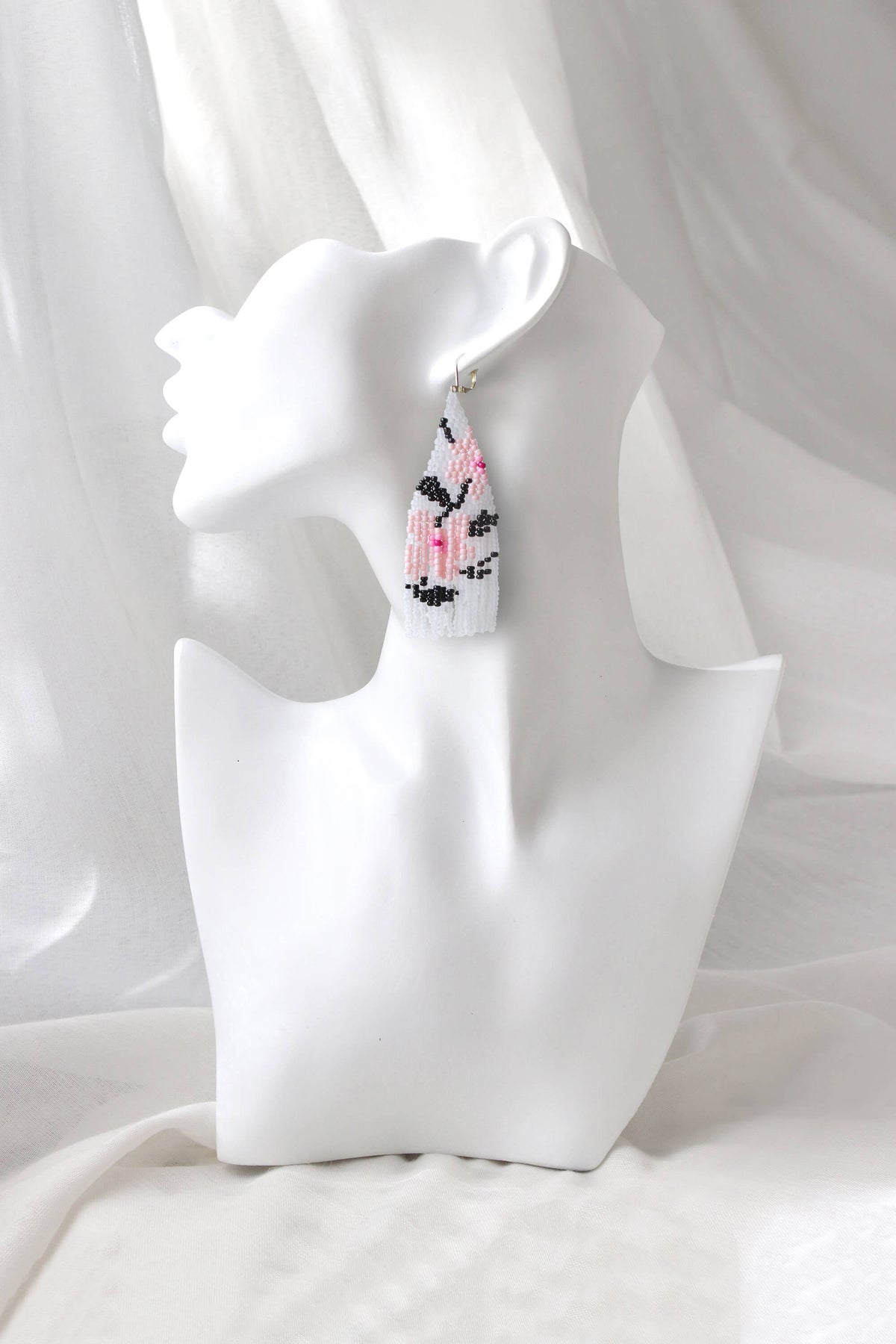Flora Drops Beaded Earrings