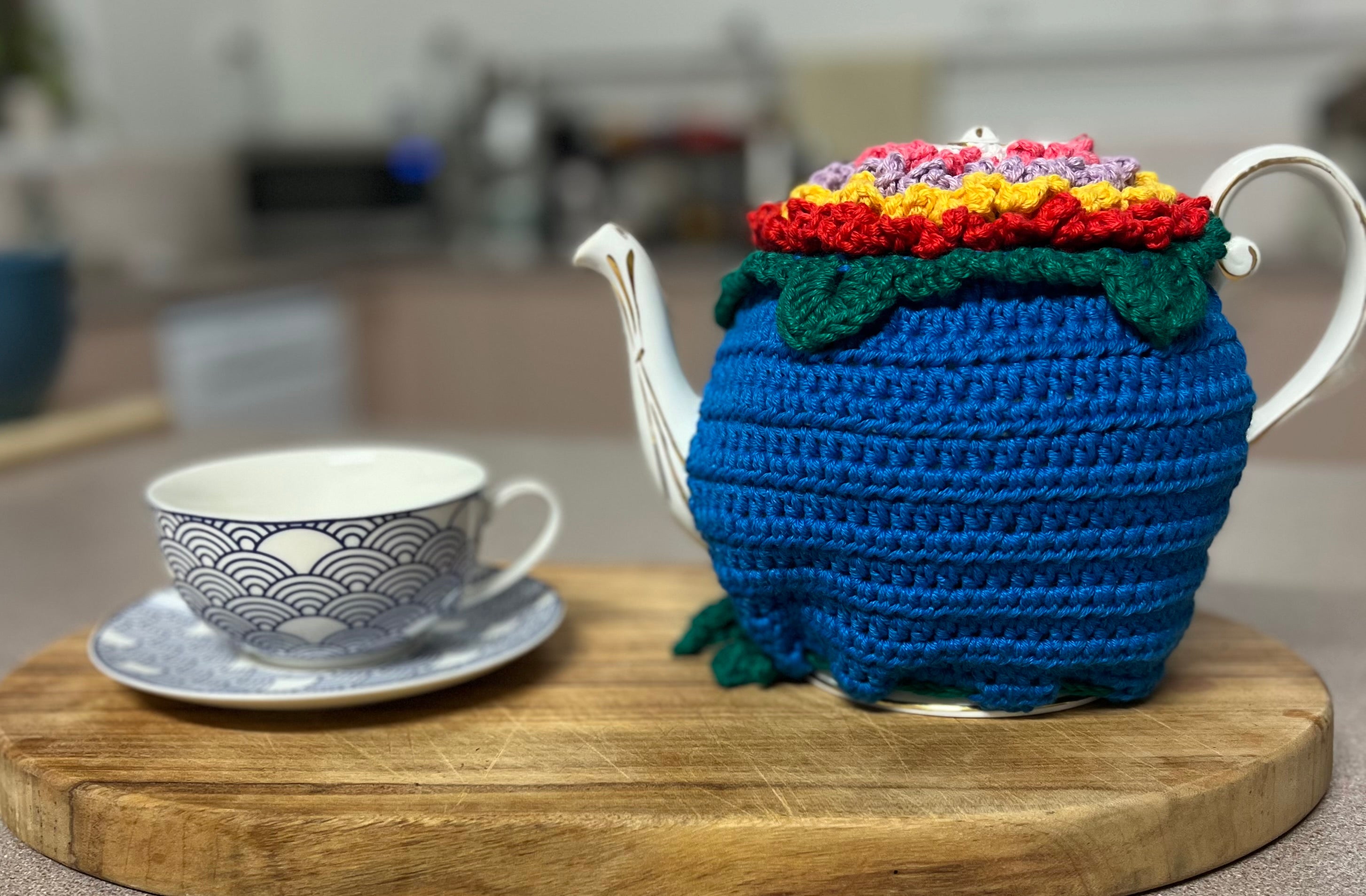 Crochet Teapot Cosy - 4 different designs