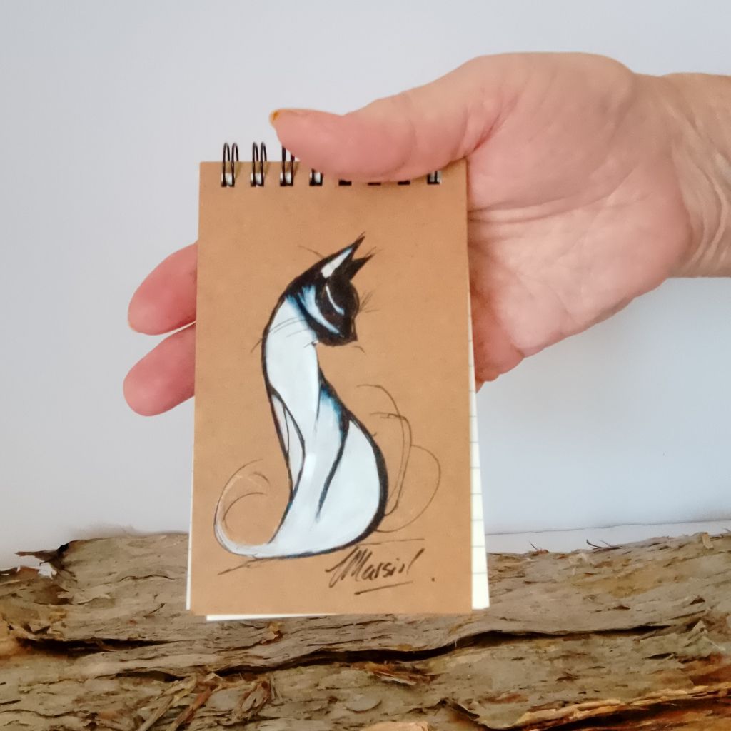 Handpainted Memo Pads.  Pocket size.