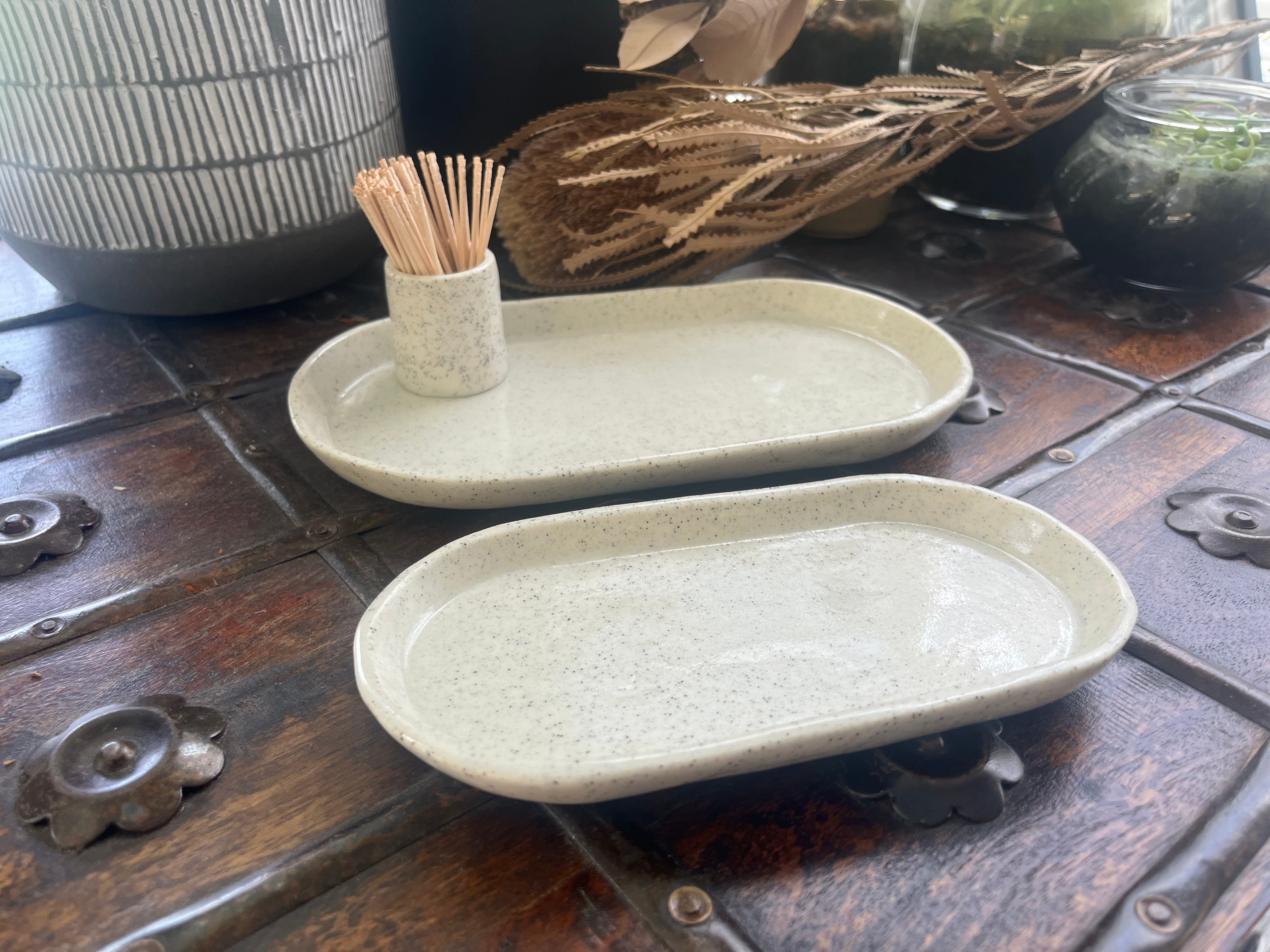 Three-Piece Ceramic Serving Set
