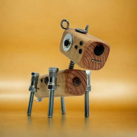 Louis - Wooden Steampunk Dog