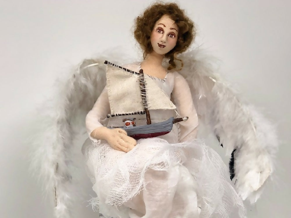 Angel of the sea Cloth Art Doll