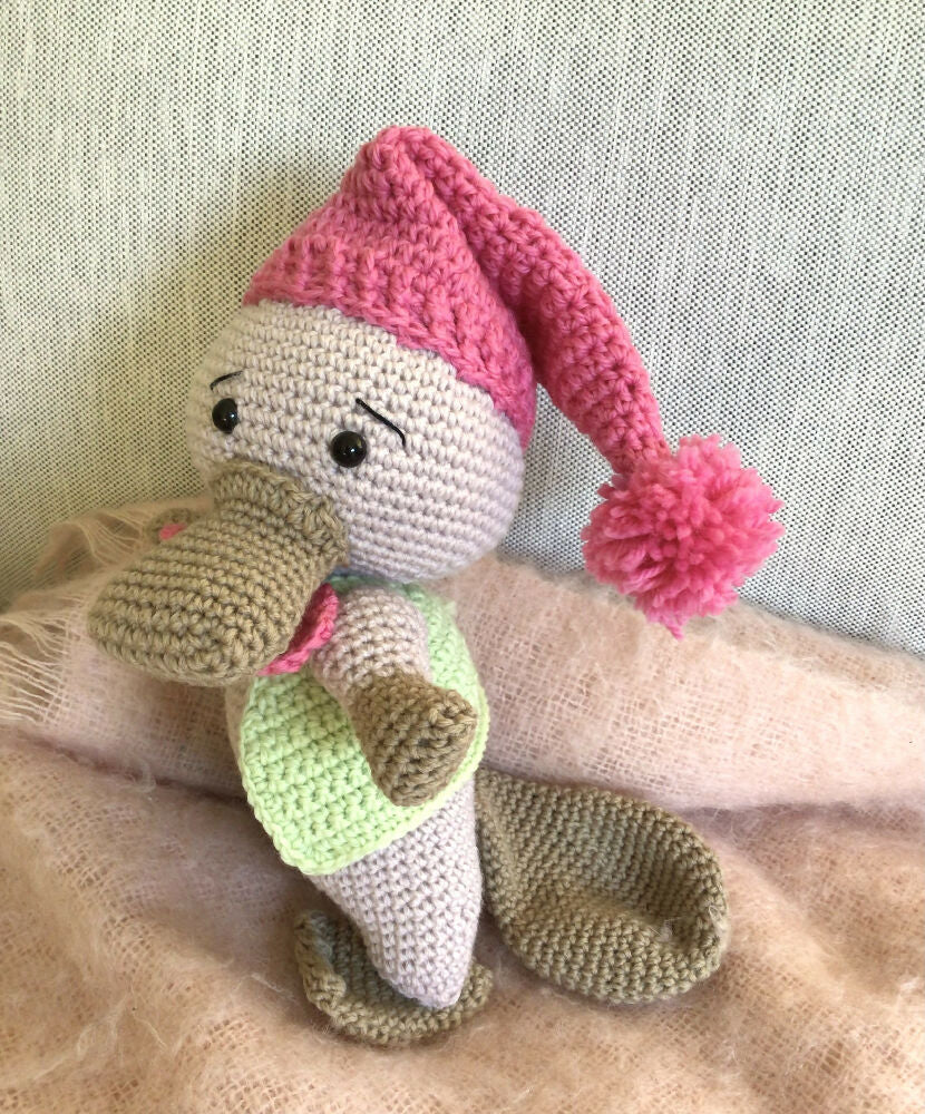Charlie the Platypus crocheted toy