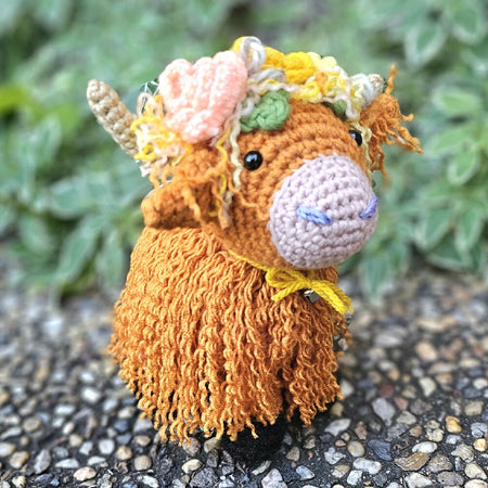 Crocheted Highland Cow
