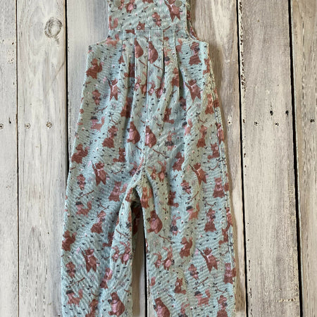 Corduroy Childs overalls woodland on sage