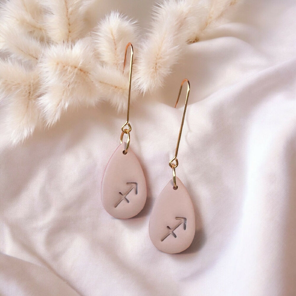 Sagittarius Star Sign Dangle Earrings