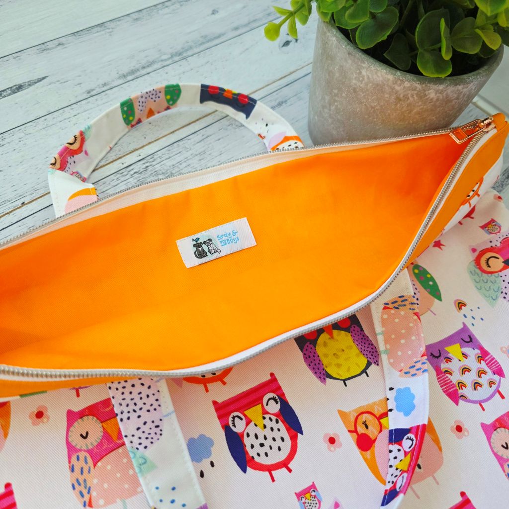 Owls Book Bag / Library Bag