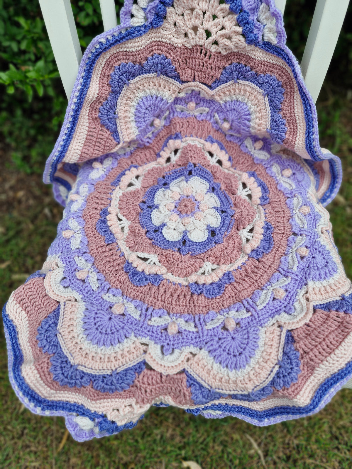 Nostalgic Heirloom inspired elegant Handcrafted Baby Blanket