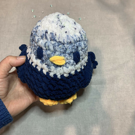 Crochet plush budgie toy