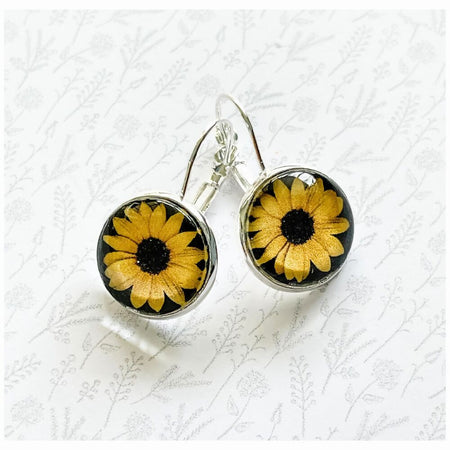 Sunflower Earrings • Yellow Flower Earrings