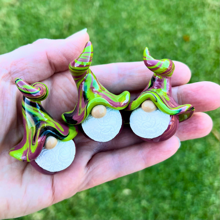 Whimsical gnome trio - Axl, Brodrick & Elvis