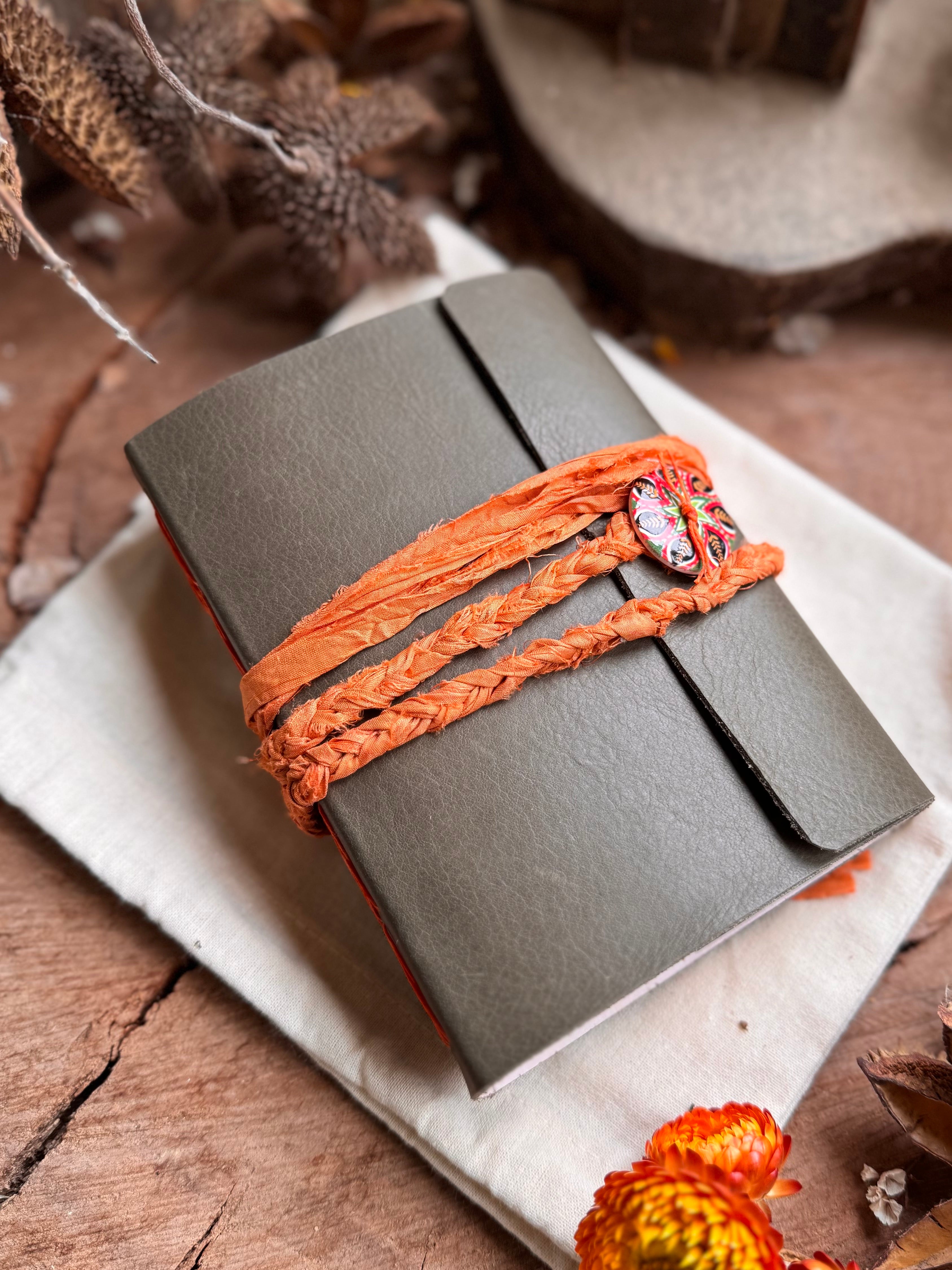 Olive Leather A6 Journal