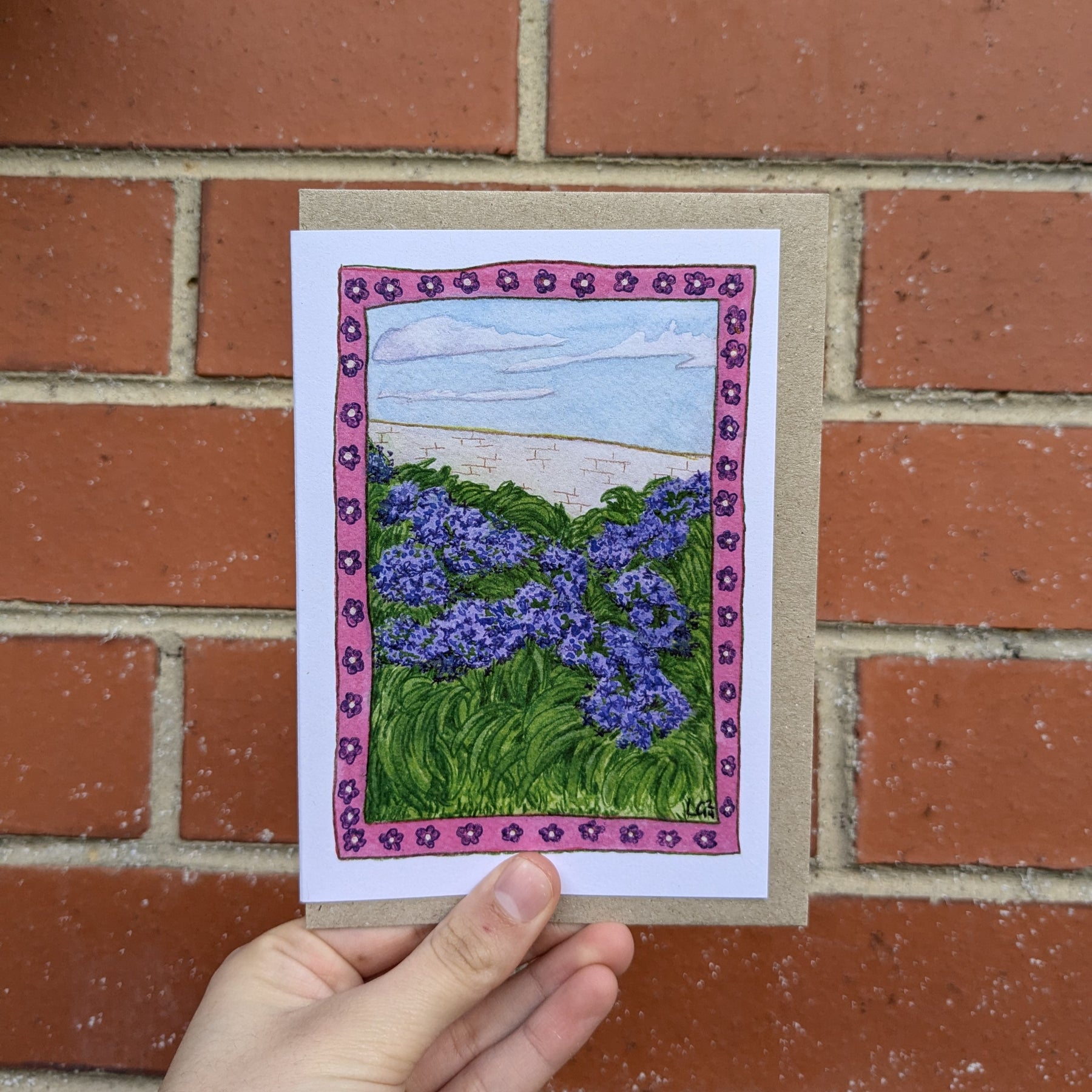 Borders - set of 6 greeting cards