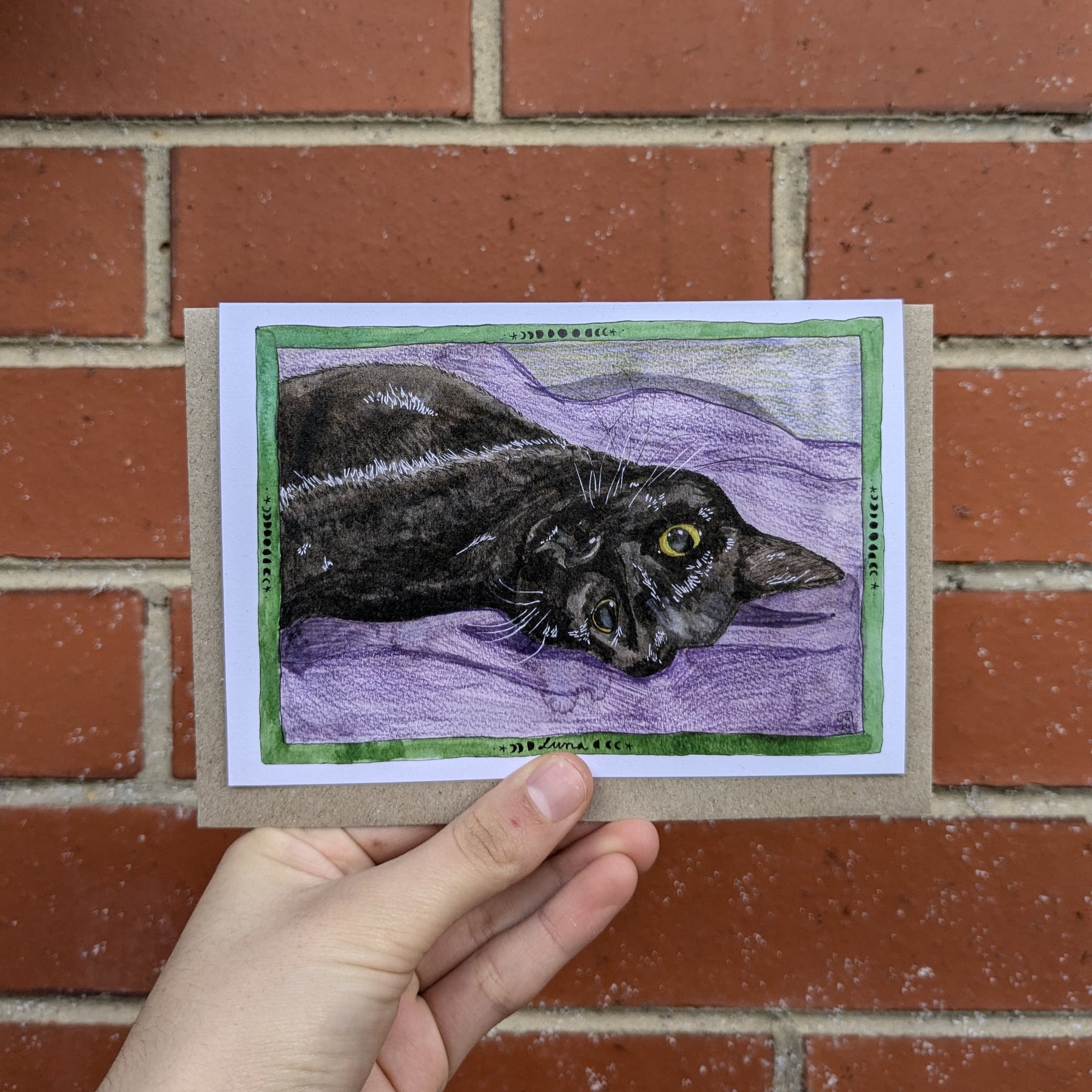 Borders - set of 6 greeting cards