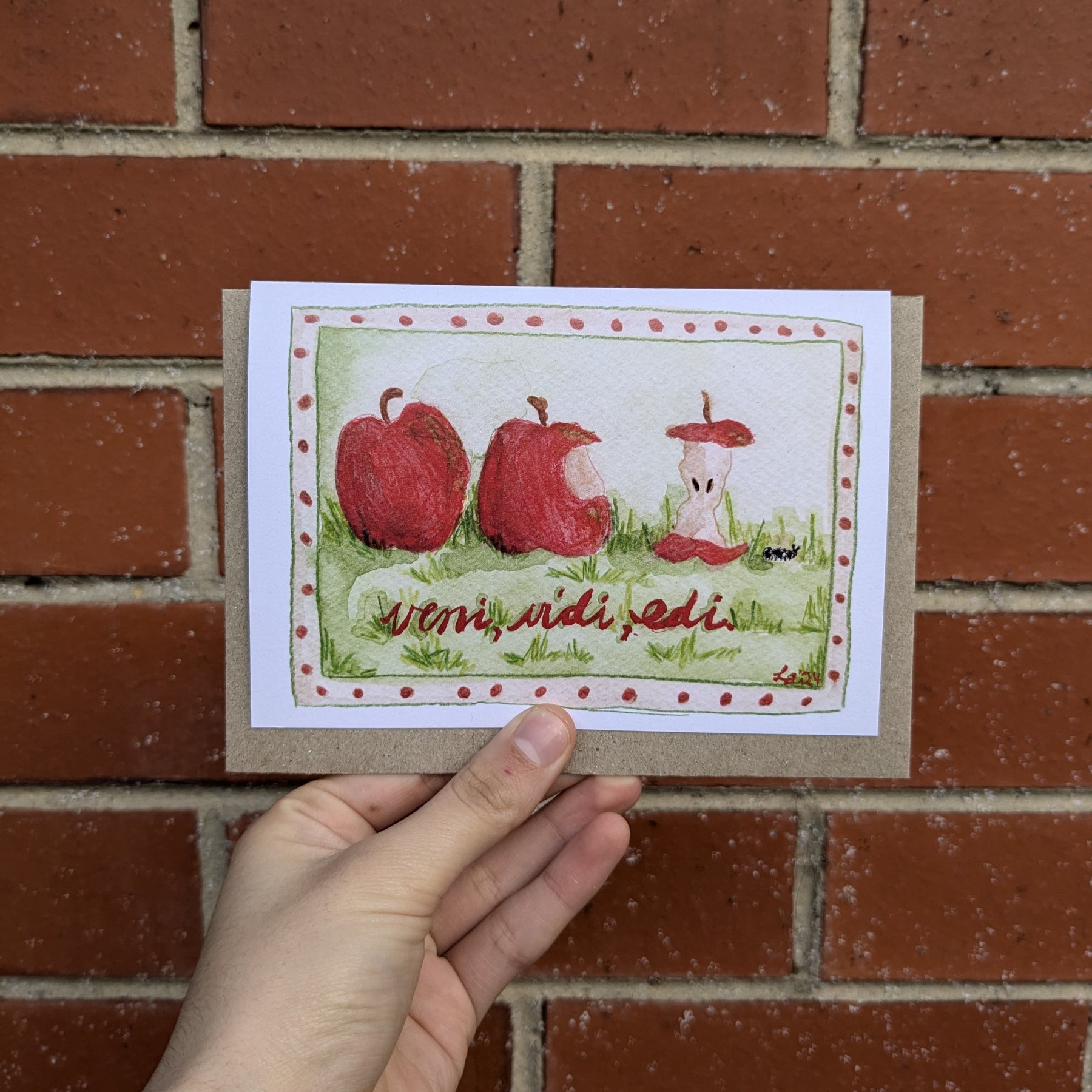 Borders - set of 6 greeting cards