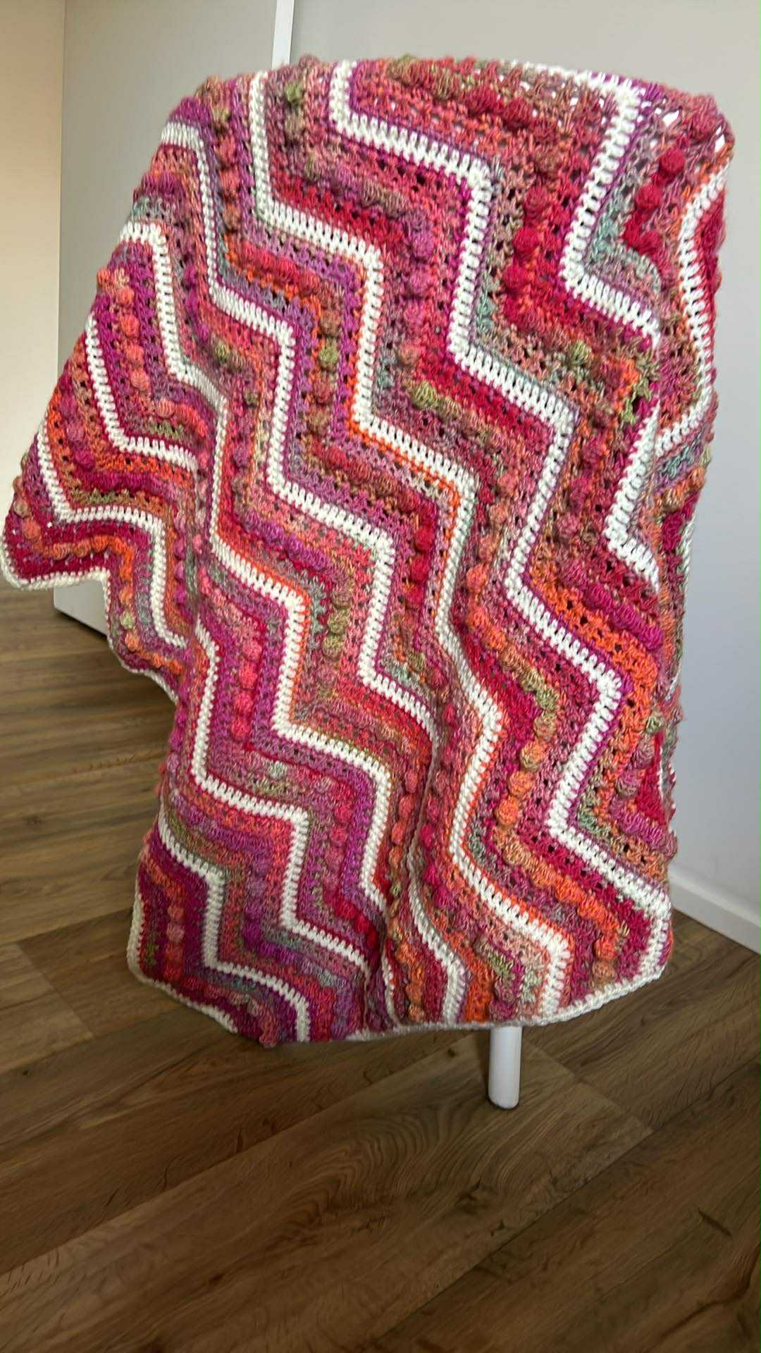 Crochet | Blanket / Throw | Pinks and White