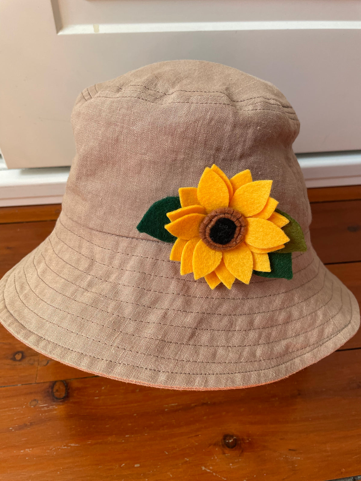 Sunflower brooch