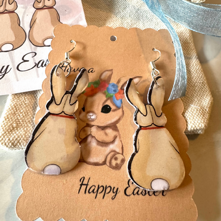 Rear View Bunny Earrings