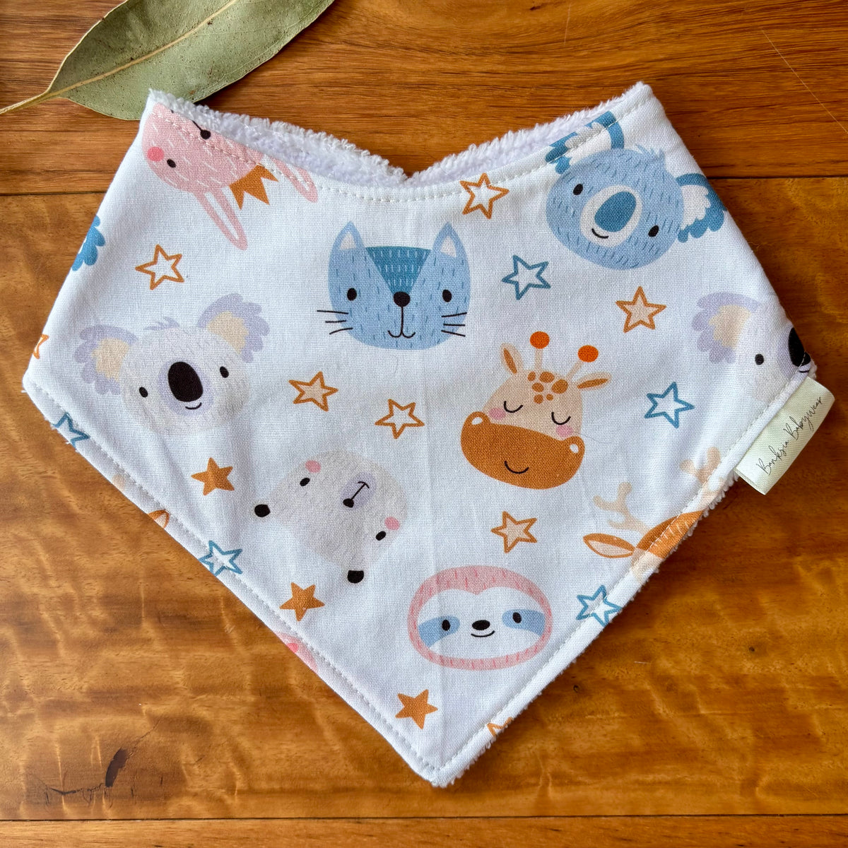 Baby Bib and Burp Cloth Set | Starry Animals | Ready to Ship
