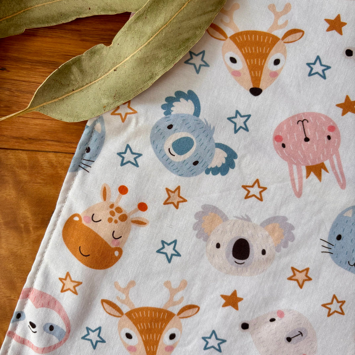 Baby Bib and Burp Cloth Set | Starry Animals | Ready to Ship