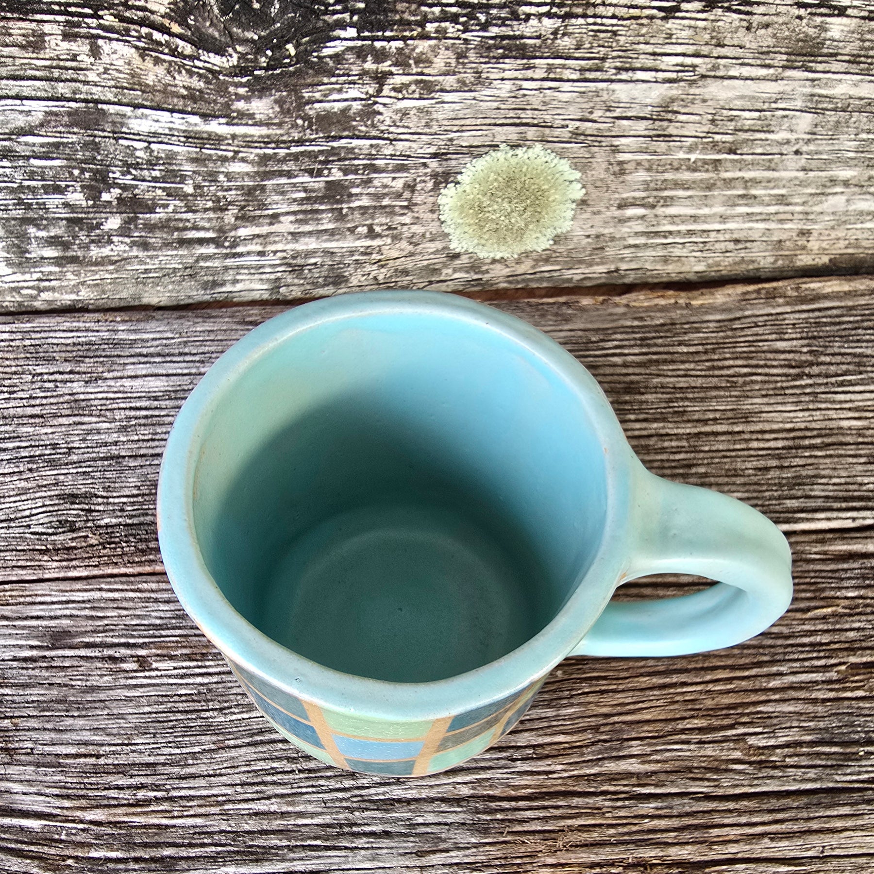 Large checky mug