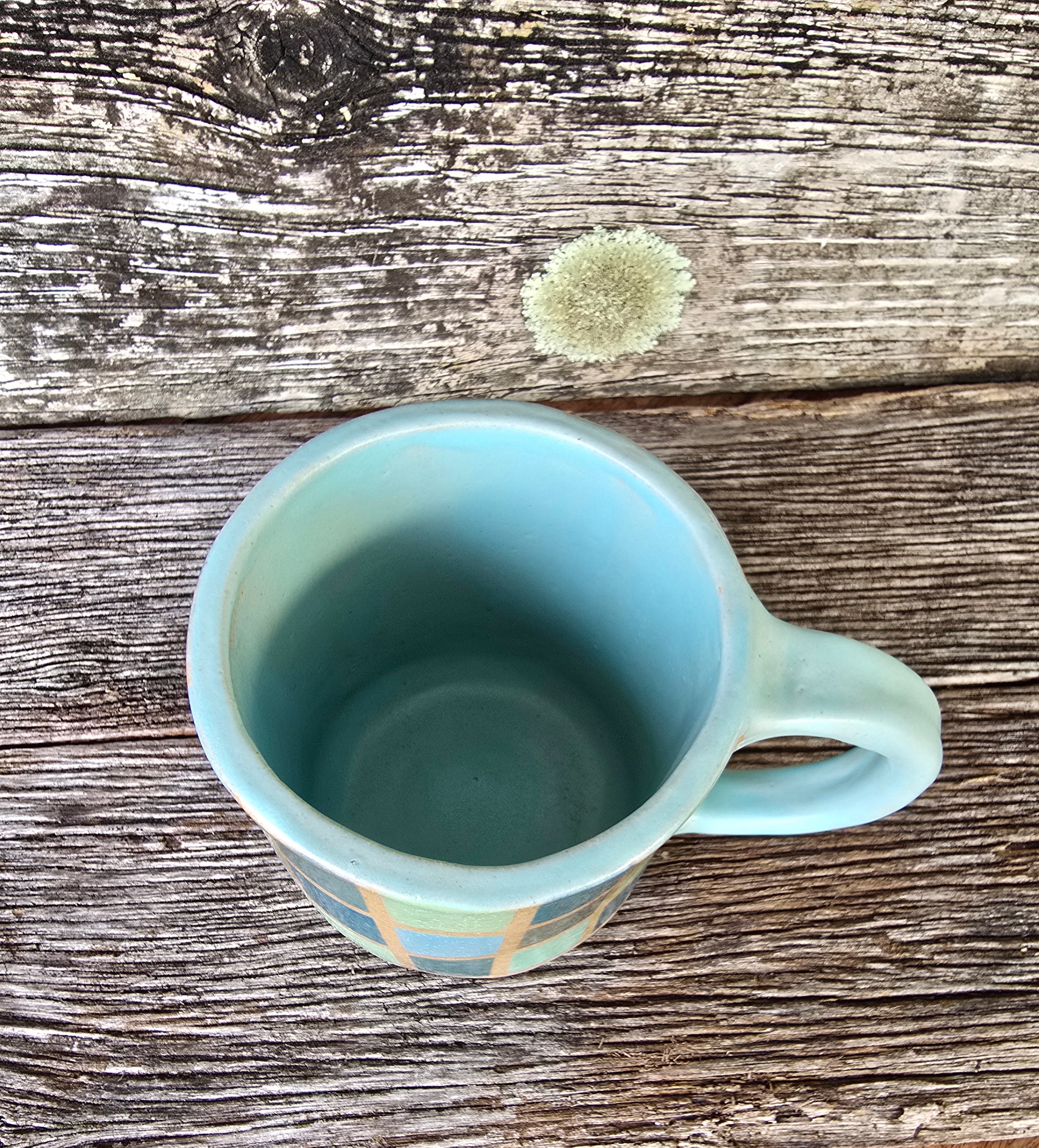 Large checky mug