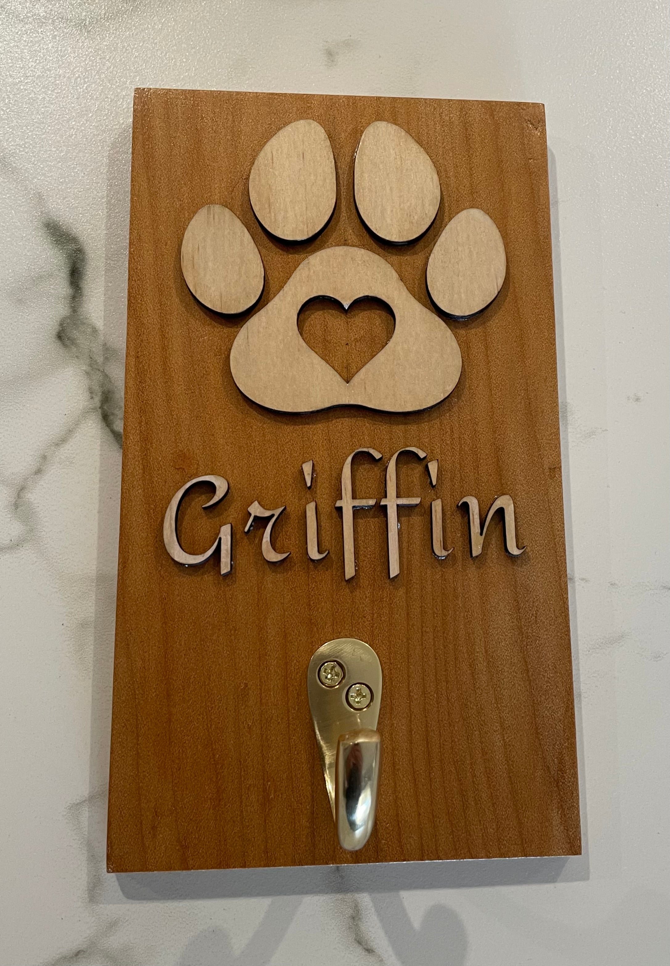 Pet lead and collar hangers