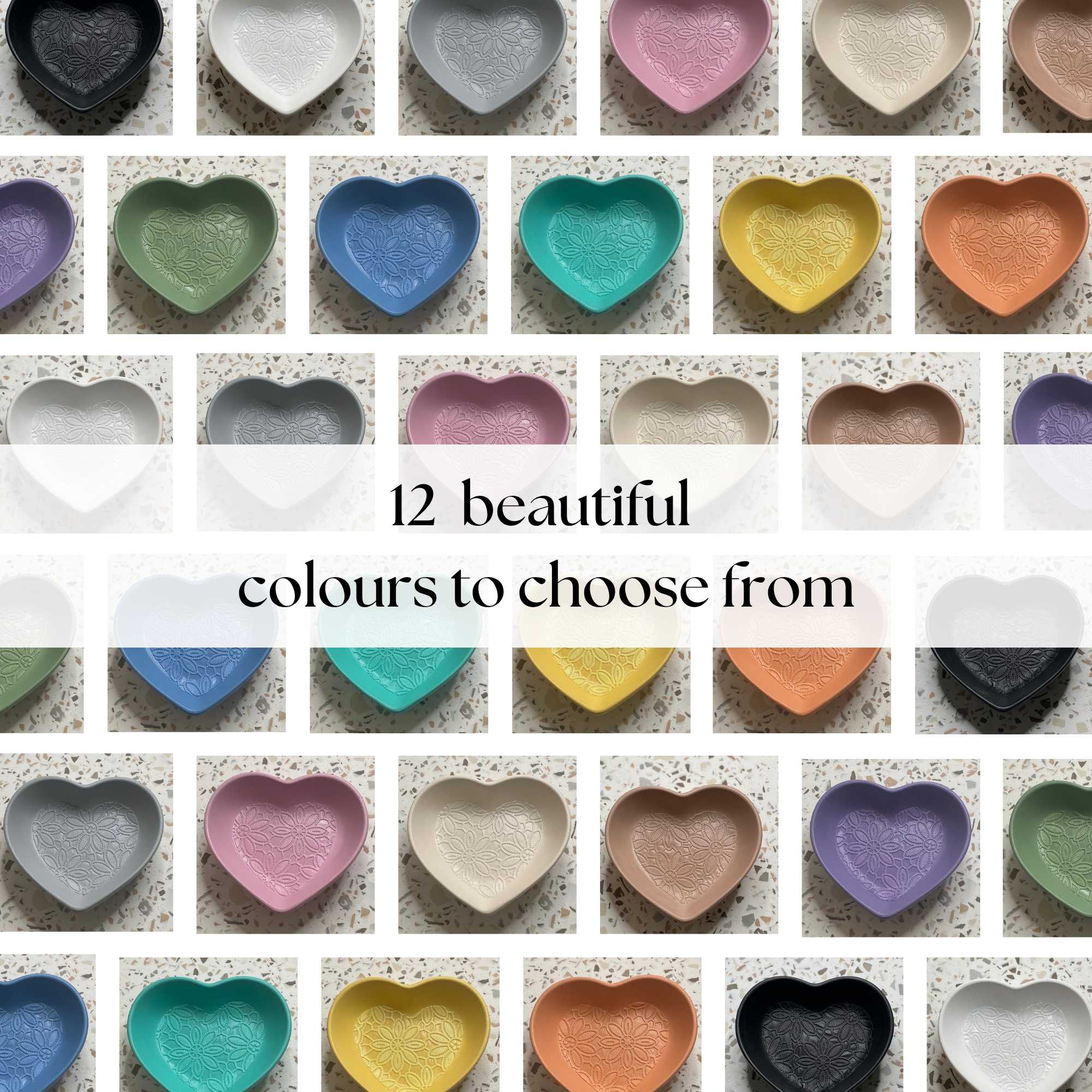 Love heart dish | Trinket dish | Colour decor collection