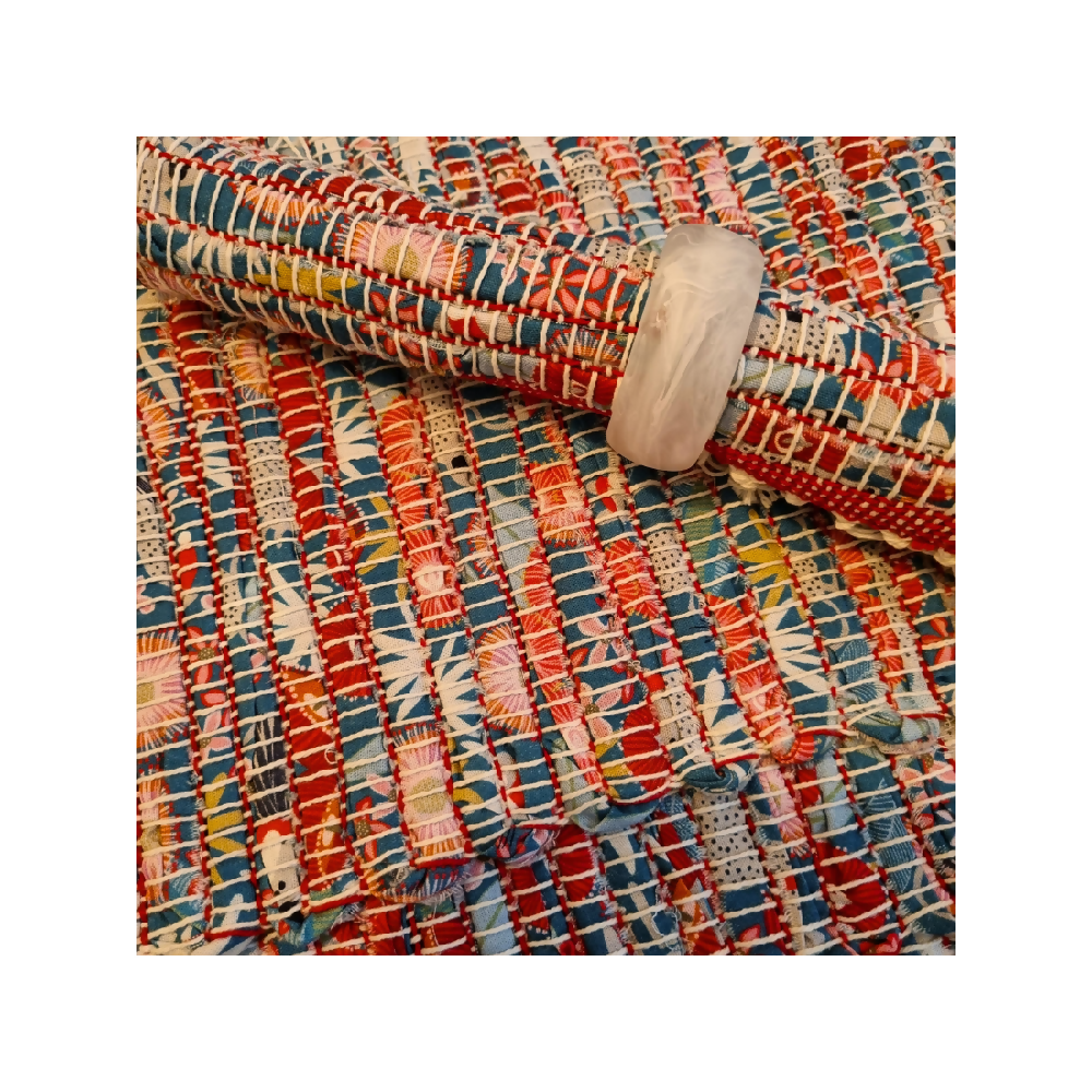 Handwoven Christmas fabric placemats Australian flora and fauna