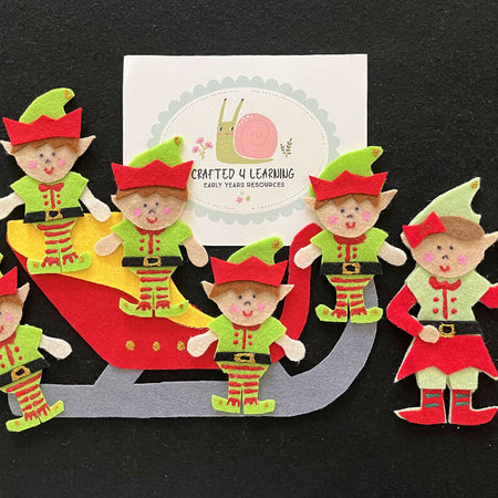Five Little Elves Felt Board Set