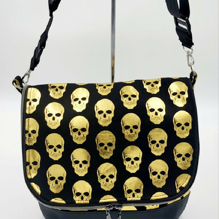 Golden Skulls Evie Messenger Bag