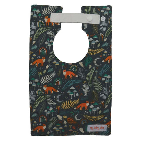 Foxes on Green Large Style Bib