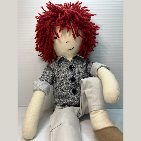 Max| A cute handmade cloth doll with wild hair| 53cm