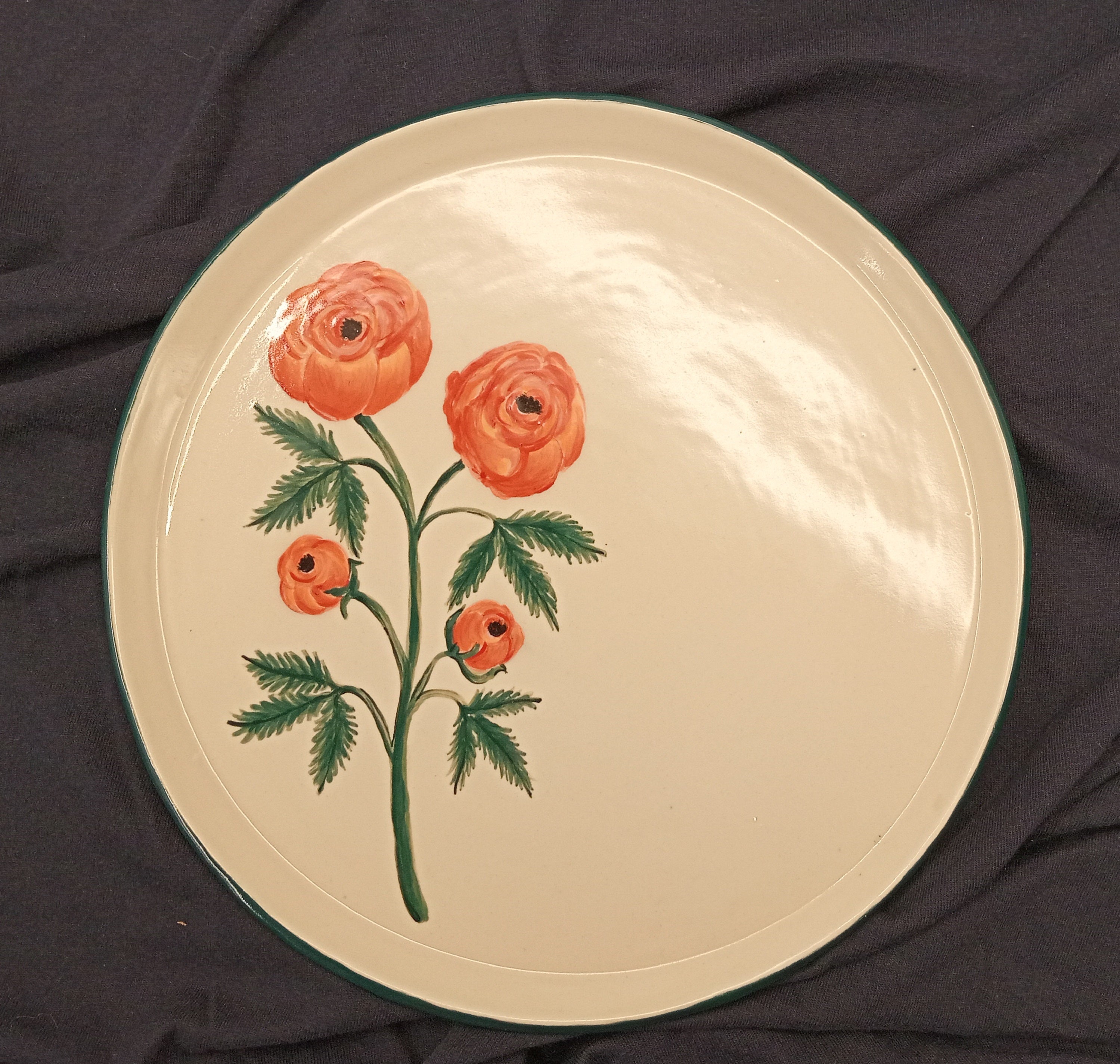 Hand Painted Plates (Ranunculus)