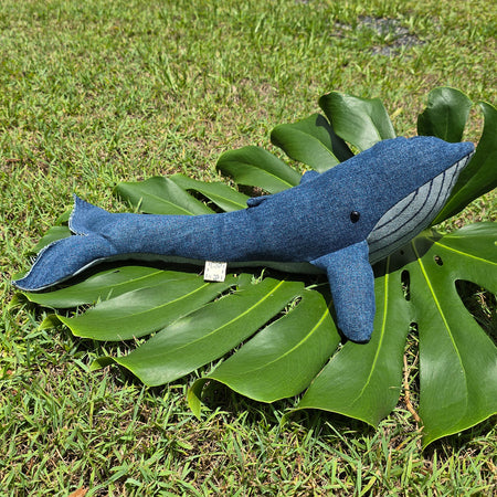 Upcycled Denim Whale - Wilma