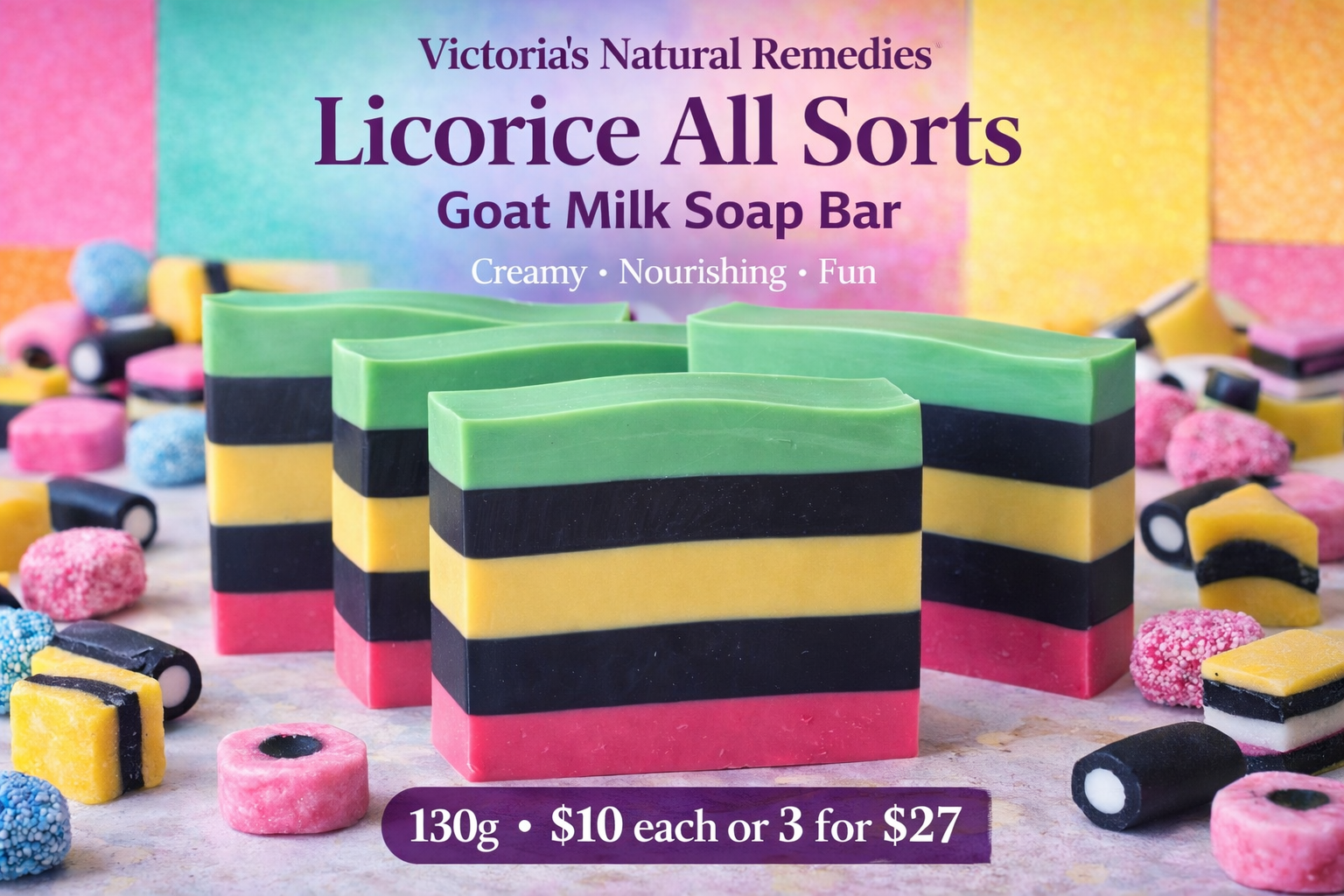 Handmade Goat Milk Soap Bars 130g | Natural Skincare | Sensitive Skin | Mix & Match Bundle
