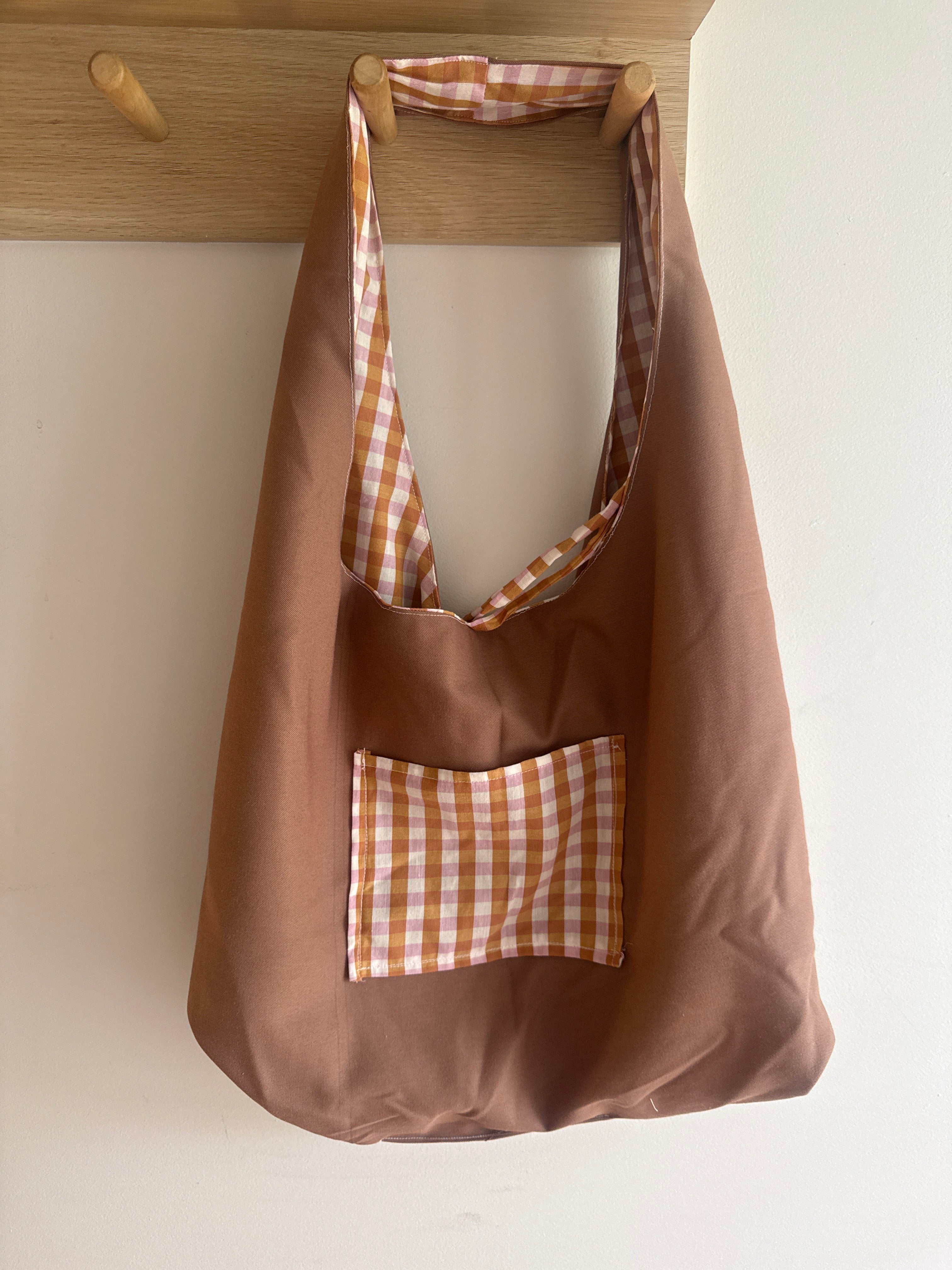 Handmade Gingham Shoulder Bag